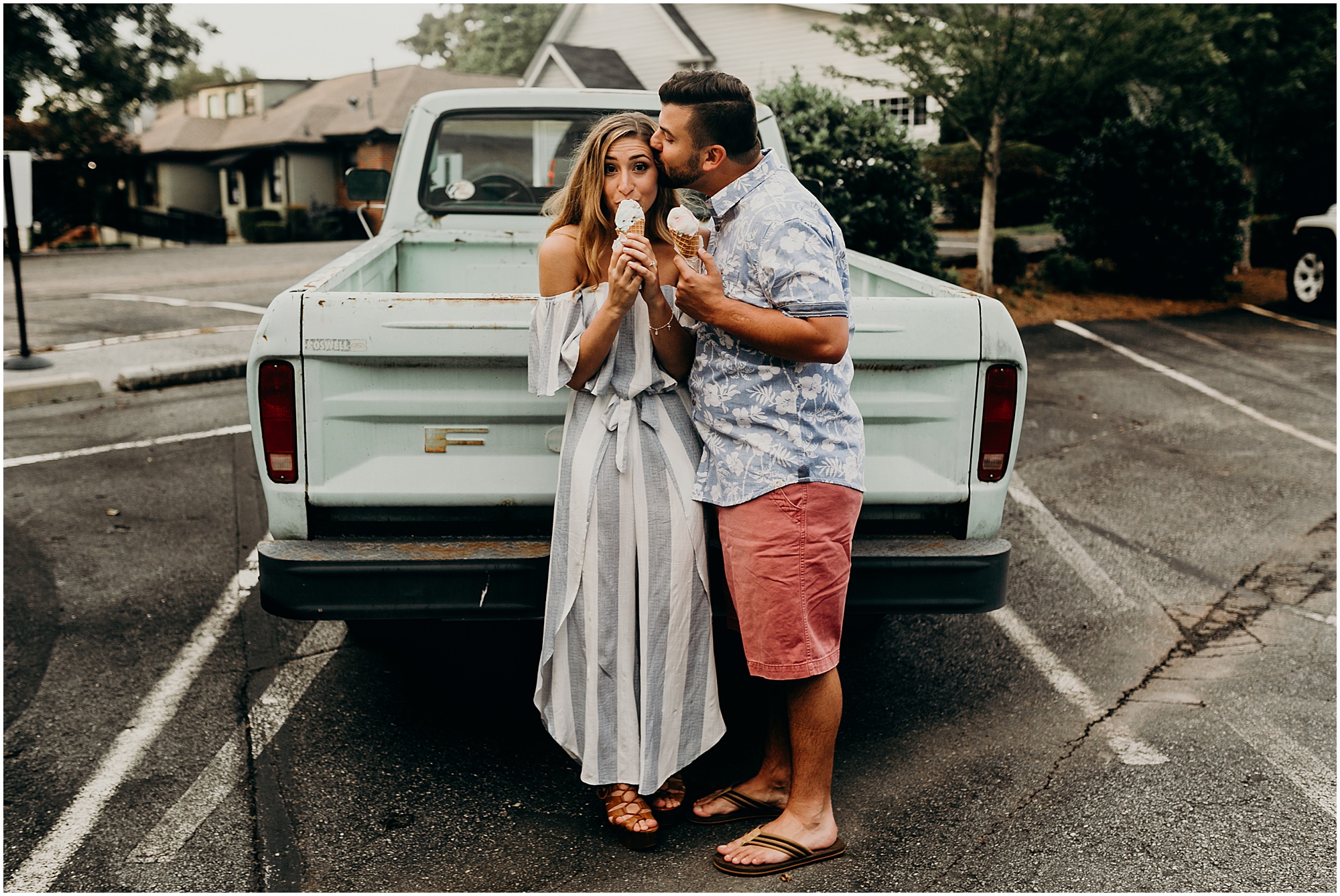 Fun Loving Old Roswell Mill / Downtown Roswell Engagement Session