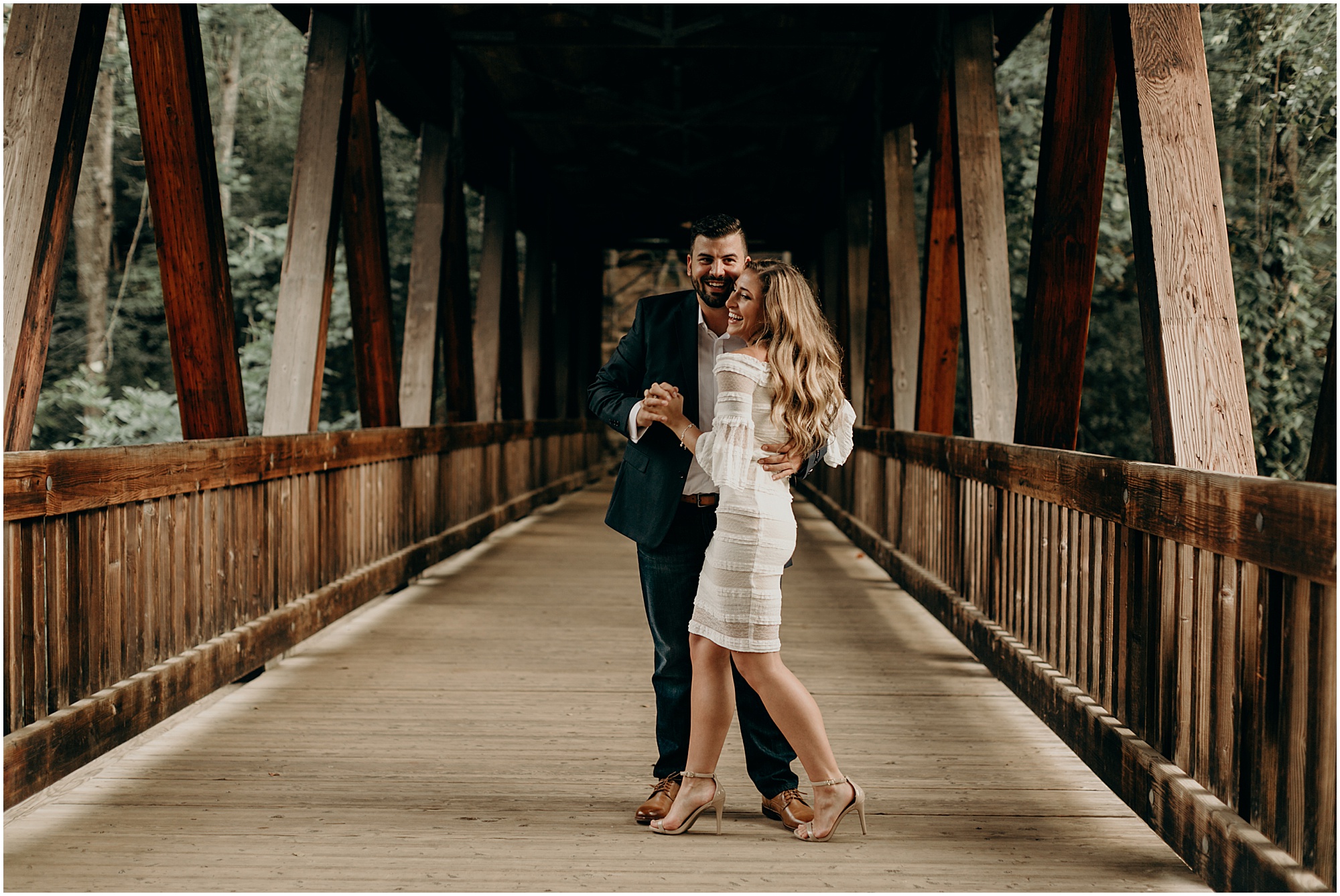 Fun Loving Old Roswell Mill / Downtown Roswell Engagement Session