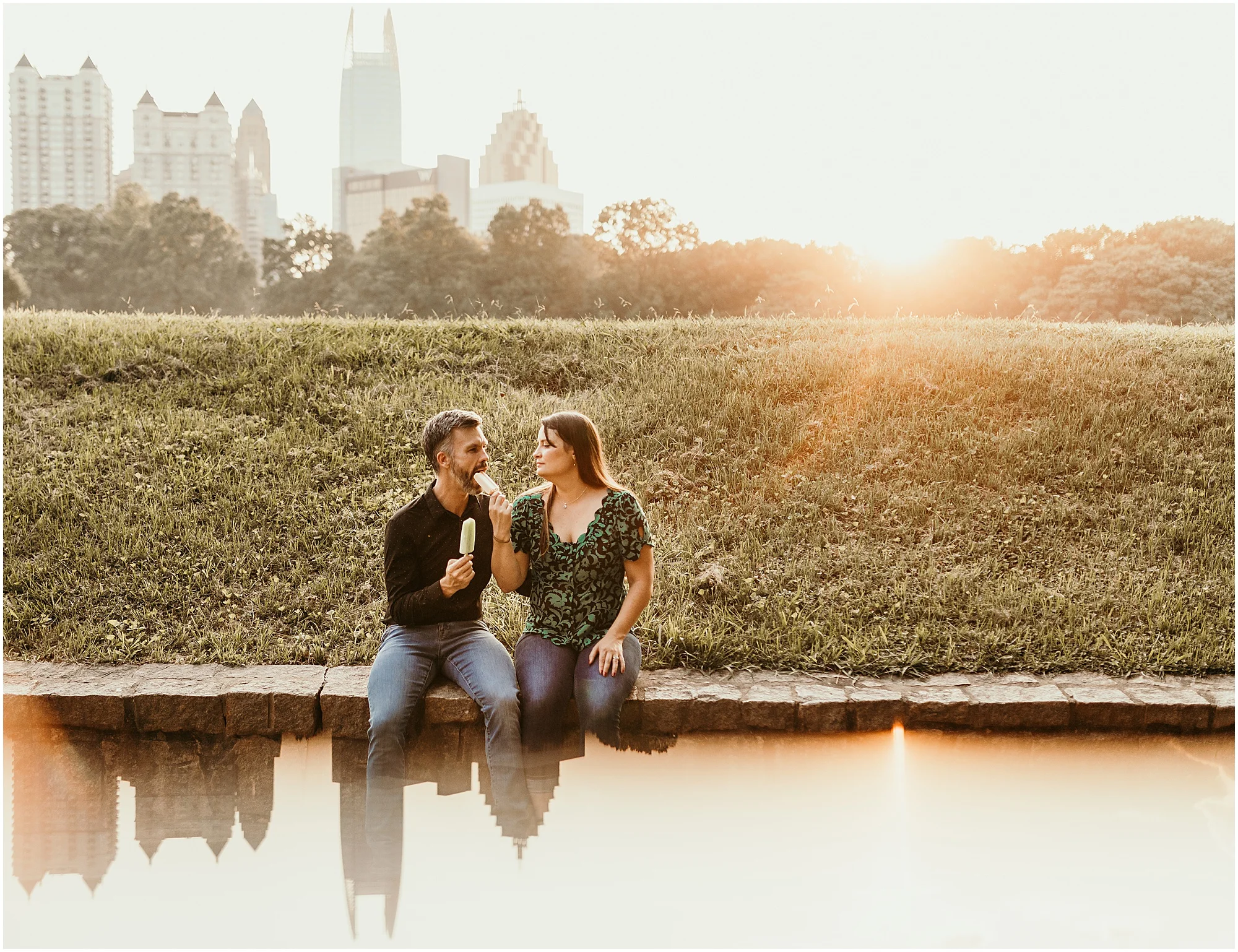Atlanta Piedmont Park Engagement Photoshoot - Atlanta Engagement Photographer