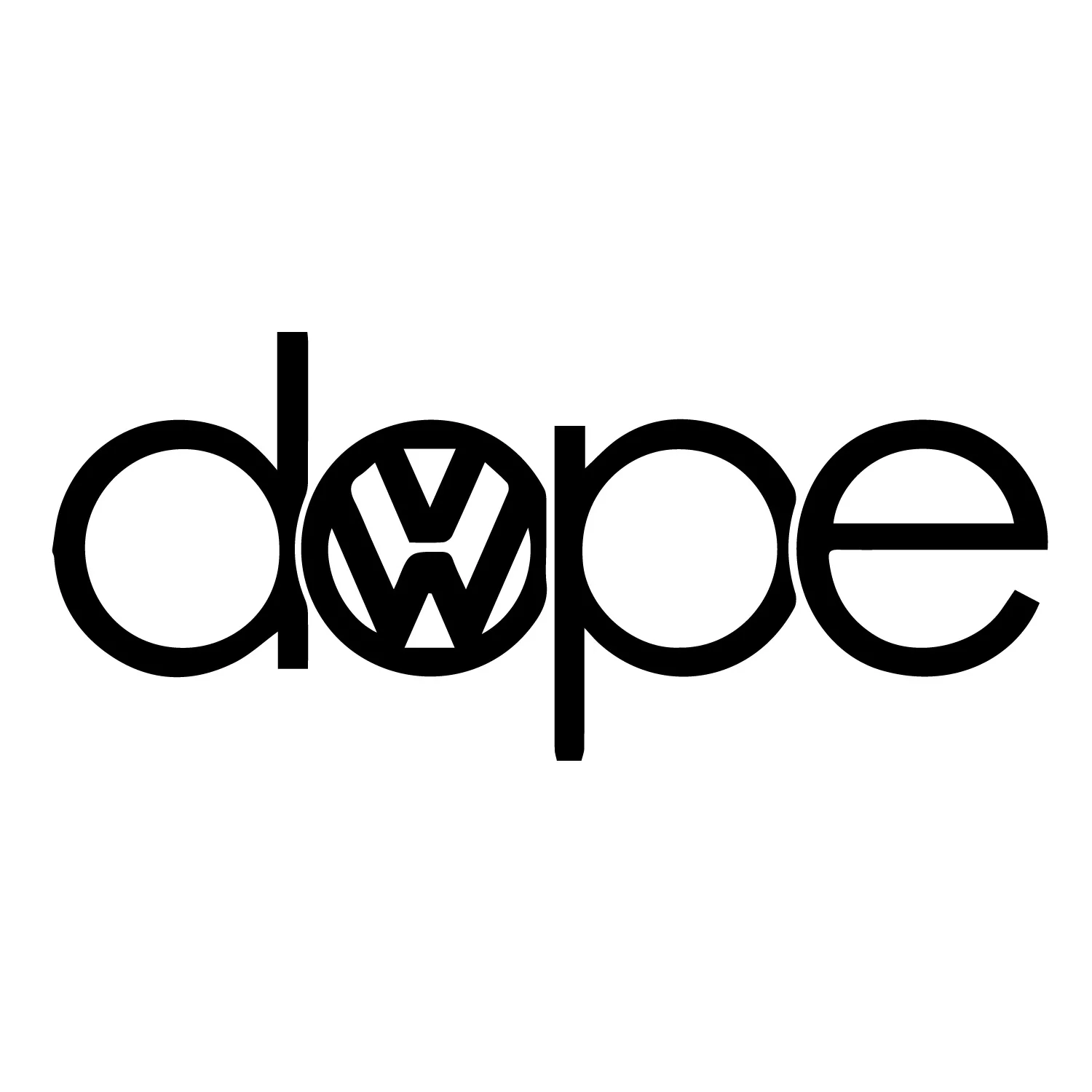 Dope VW Sticker