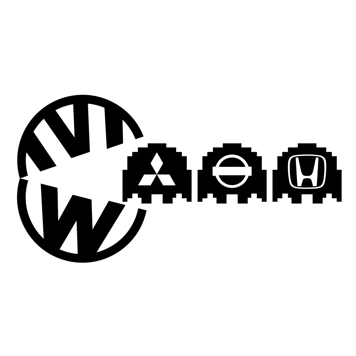VW Pac-Man Sticker