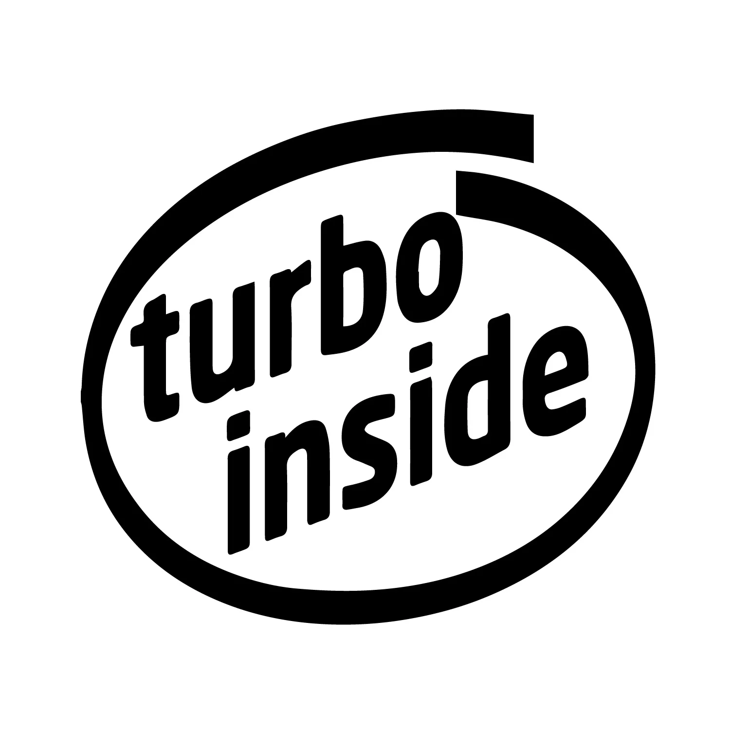 Turbo Inside Sticker