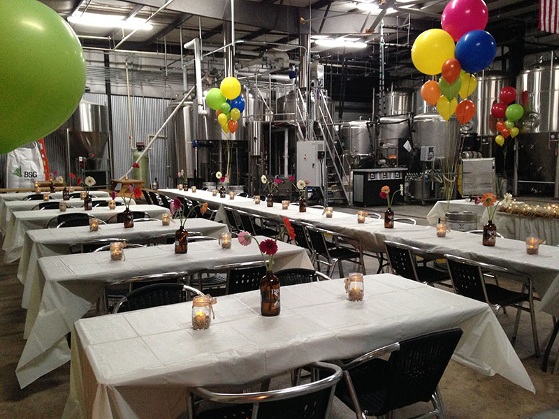 Brewery &amp; Barbeque Wedding Reception