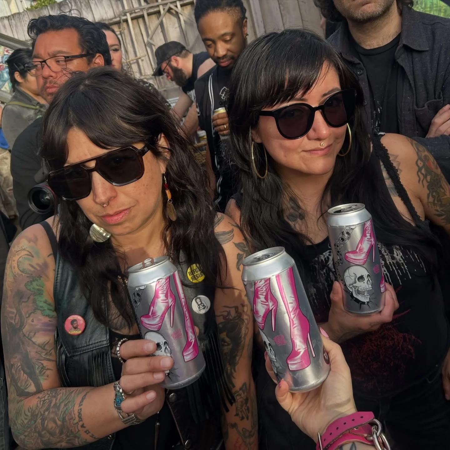 Have you tried Desecration of Souls yet? Badass @disco_dollie came up with the ultimate recipe for this @ghosttownbrewing and @pinkbootssociety collab and I got to draw the label! 

You&rsquo;ve seen it previous years, I could have drawn up a fresh p