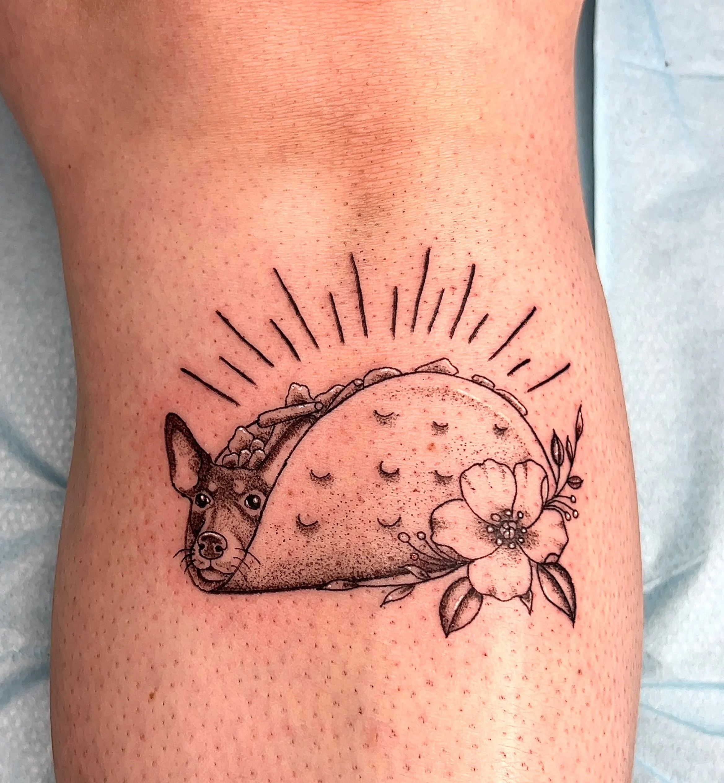 A boy can dream 🐶!
A very fun one for one of my lovely clients! First tattoo since she gave birth to her little bean! Feeling grateful for all the trust!
Dm for your own 😘