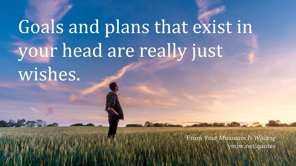 Quote - Plans vs Wishes