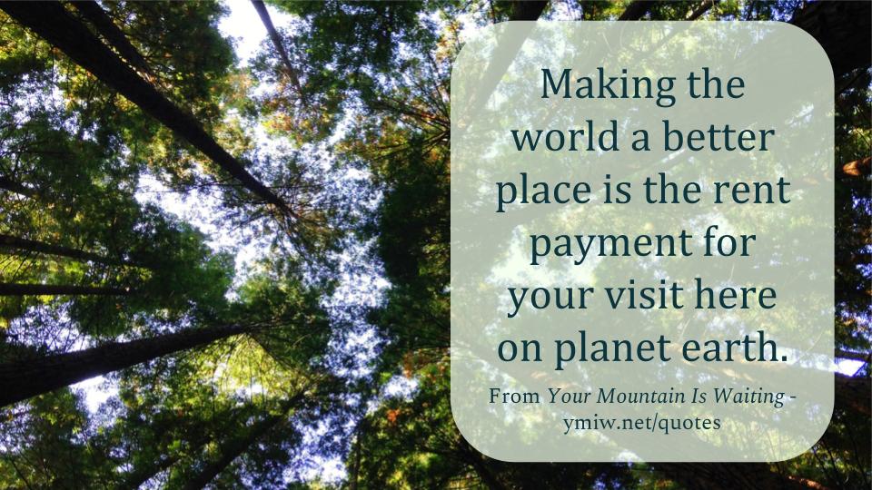 Quote - Making the world a better place