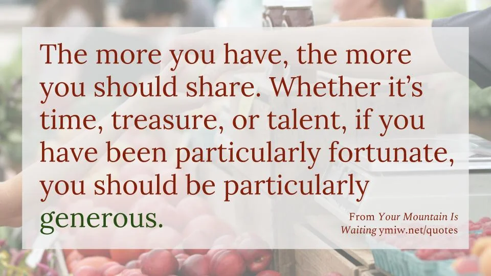 Quote - Be Generous