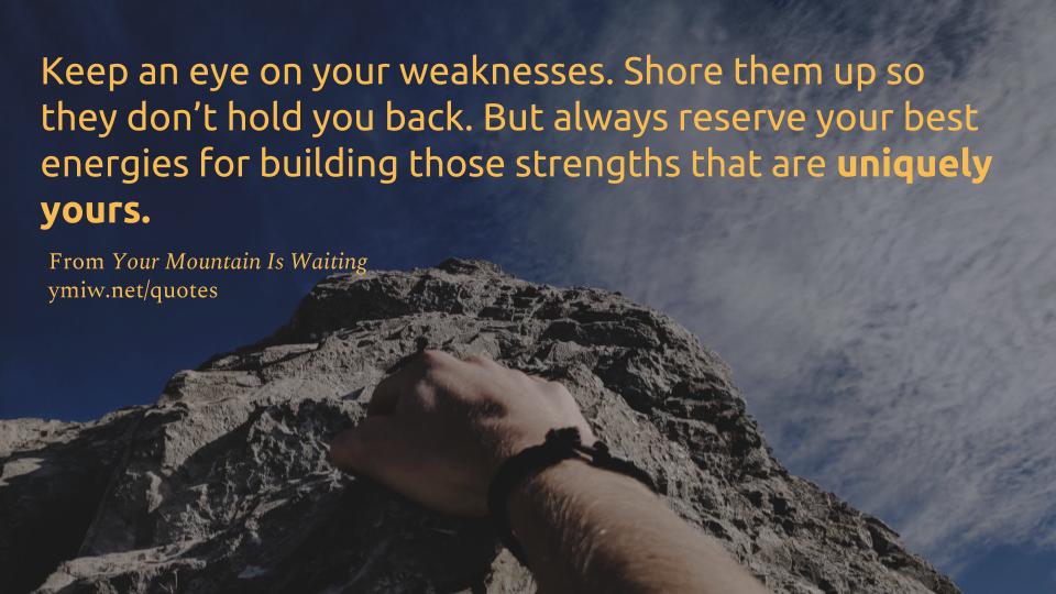 Quote - Keep An Eye On Your Weaknesses