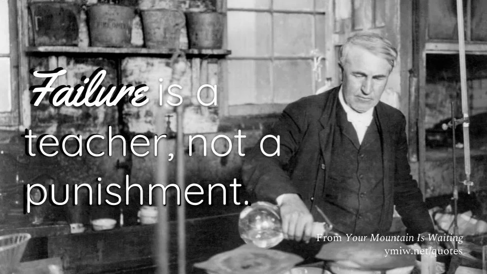 Quote - Failure Is A Teacher