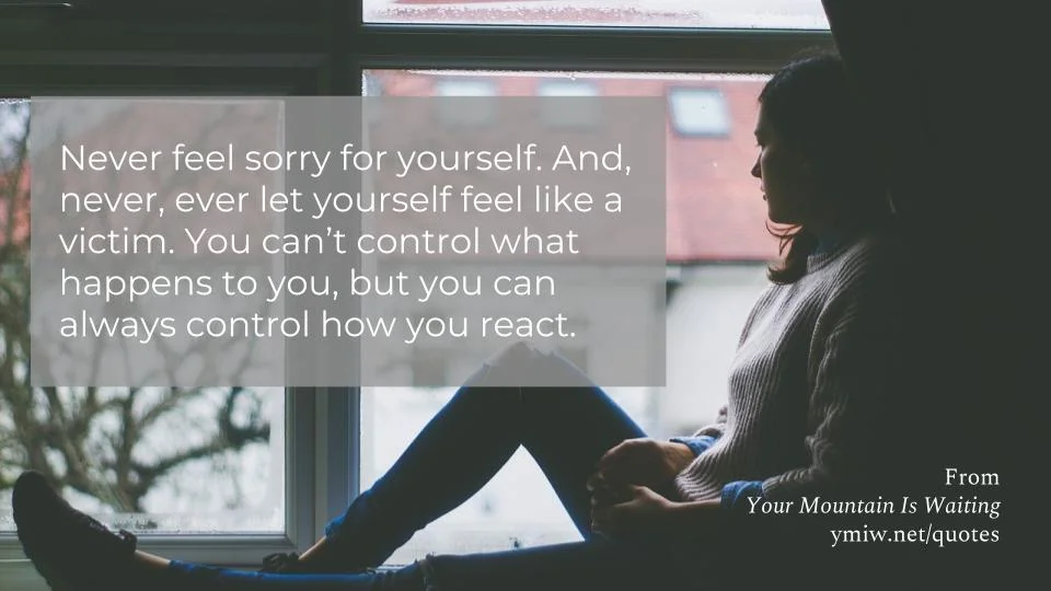 Quote - Never Feel Sorry For Yourself
