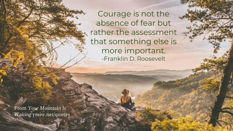 Quote - Courage is Not the Absence of Fear