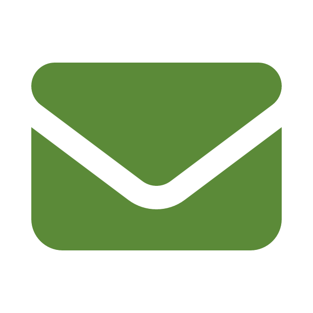 Icon of a green mailbox with an open lid