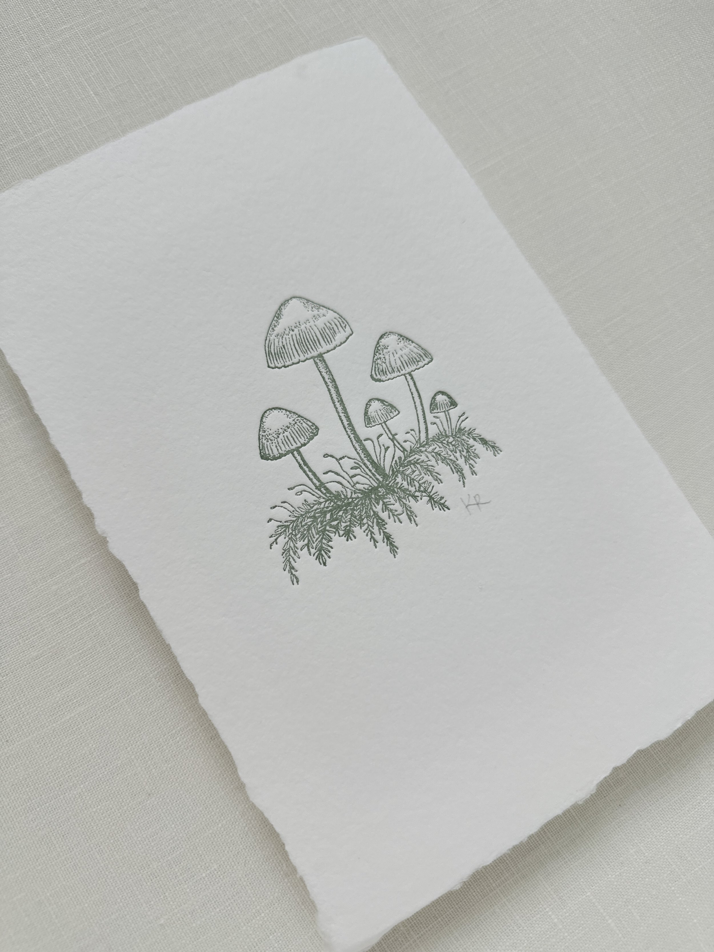 Mushrooms - Sage Ink