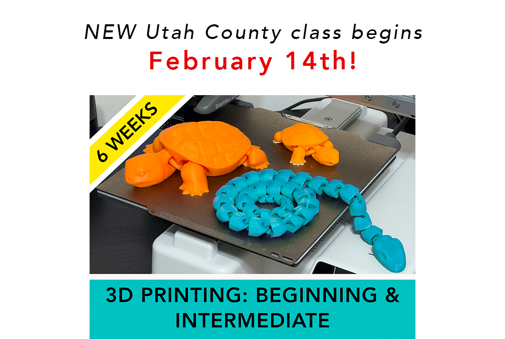 New Utah County class starting February 14th!