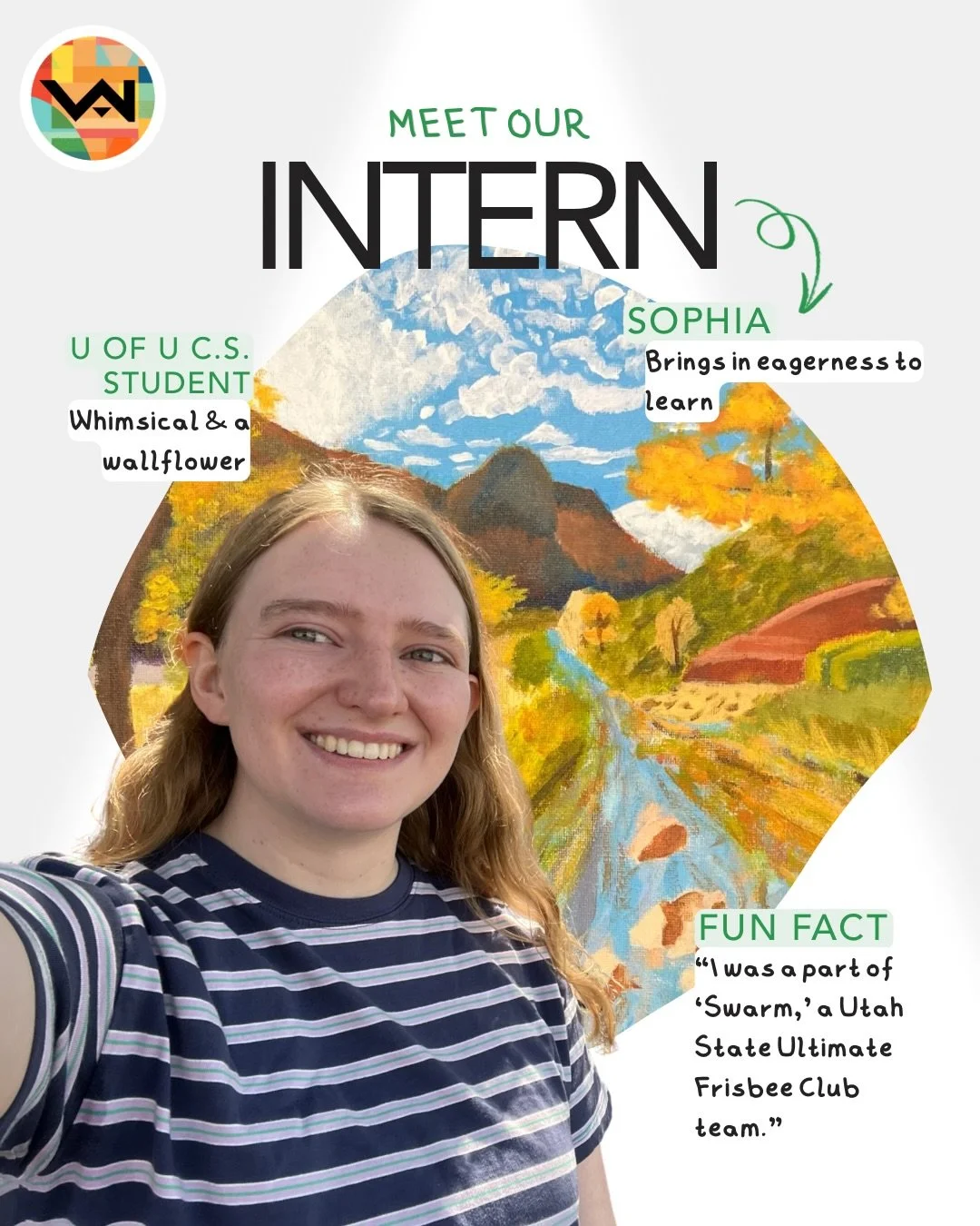 Meet Sophia, a @universityofutah CS student, who will be one of our new interns who will be with us throughout this summer. Sophia enjoyed dabbling in multimedia art mediums, always looking to explore the next new thing!

If you&rsquo;re interested i
