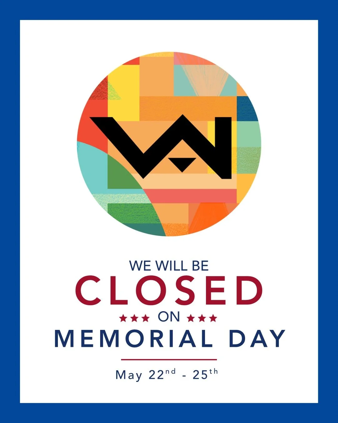 We will be closed Memorial Day weekend. Do not come to class. Take a load off! 🧘

If you&rsquo;re interested in taking any art classes, visit the link in our bio to learn more and register today! 

If you have any questions at all about our flex pas