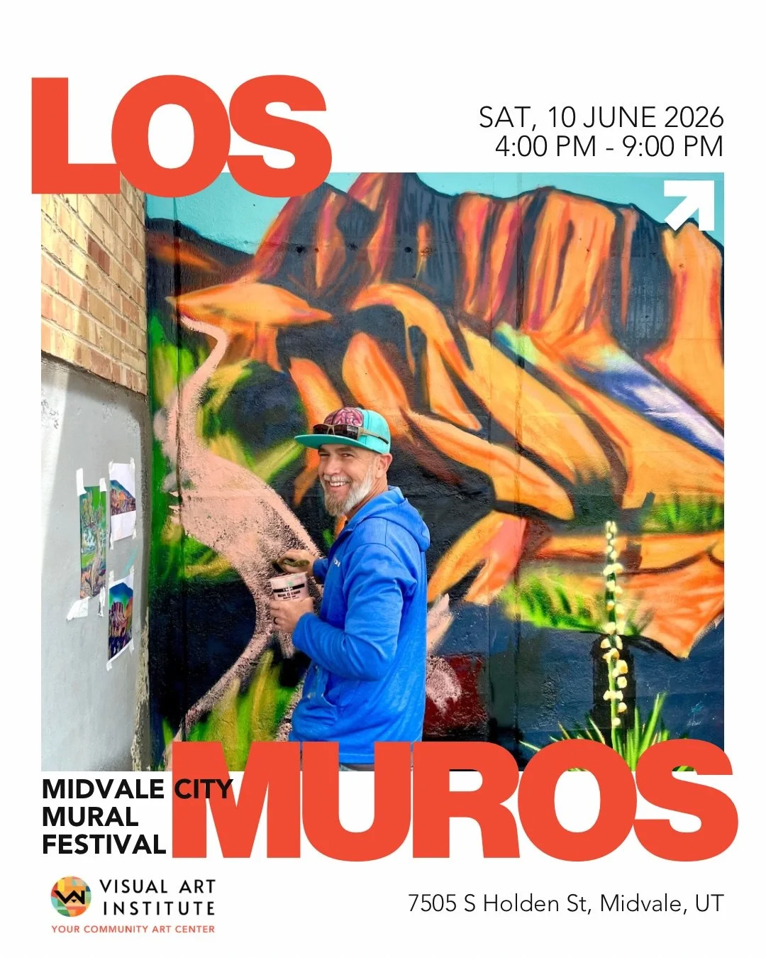 FREE community event this Saturday, June 13th from 4-9 PM! Los Muros is where art, music, and culture come together to celebrate local creativity. Spend the evening on Midvale Main watching murals come to life, enjoying live music, browsing local ven
