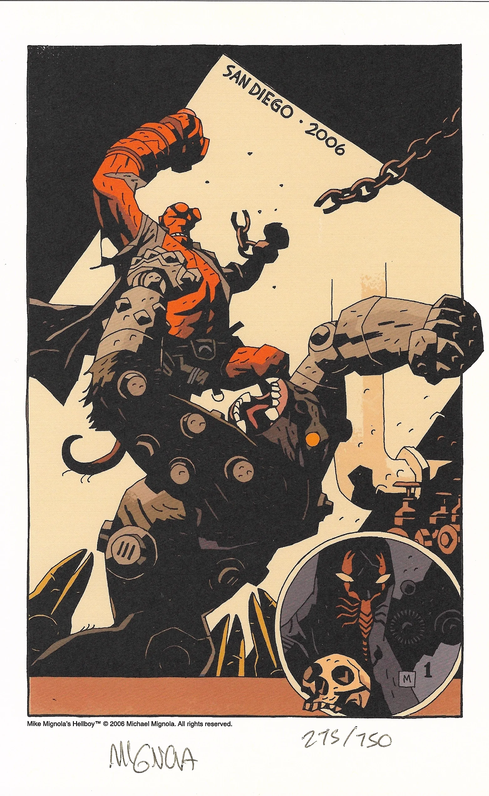 Enter: Scorpion Rabinowitz Credit: Mike Mignola