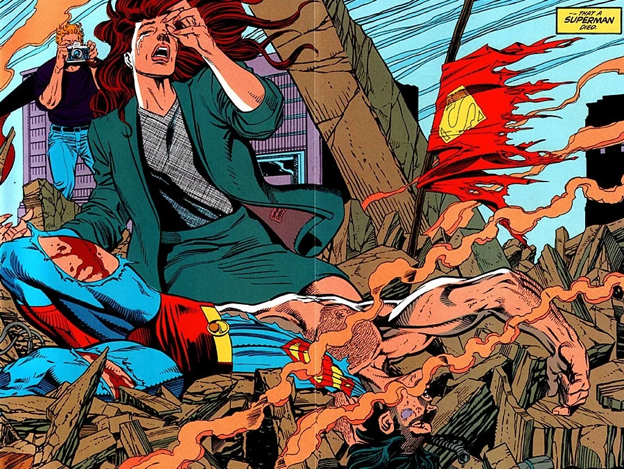 Death of Superman Credit: Dan Jurgens, Jon Bogdanove, Tom Grummett, Jackson Guice Brett Breeding, Doug Hazelwood, Dennis Janke, Denis Rodier, Rick Burchett