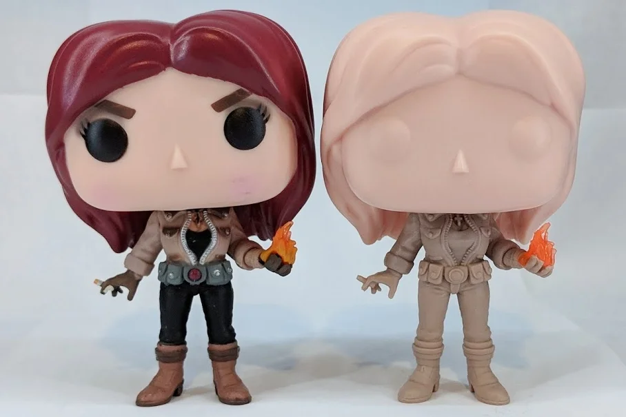 Liz Sherman Production Piece and Color Proto by Funko