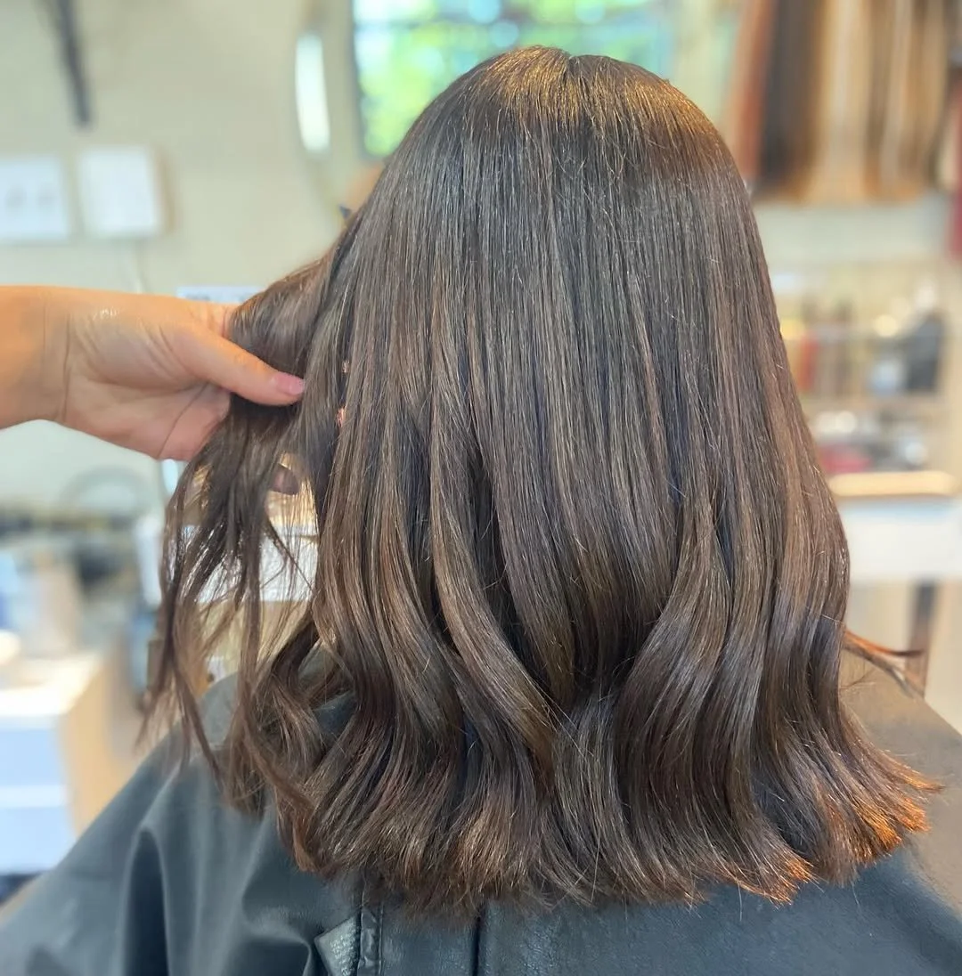 Single process, global color hair service at Lux Lox Salon in Temecula, Ca.