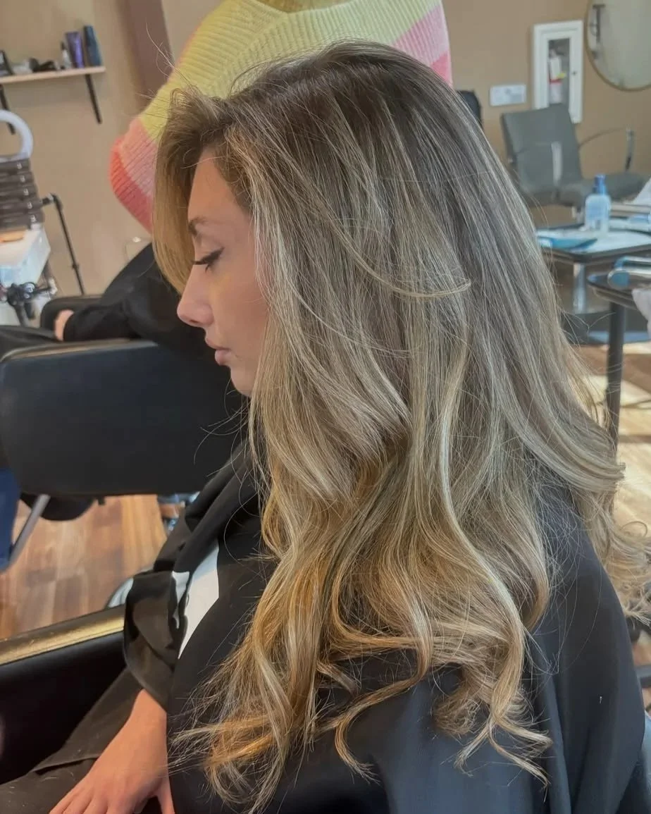 Face-frame/Money piece brightening (Foils or Balayage)