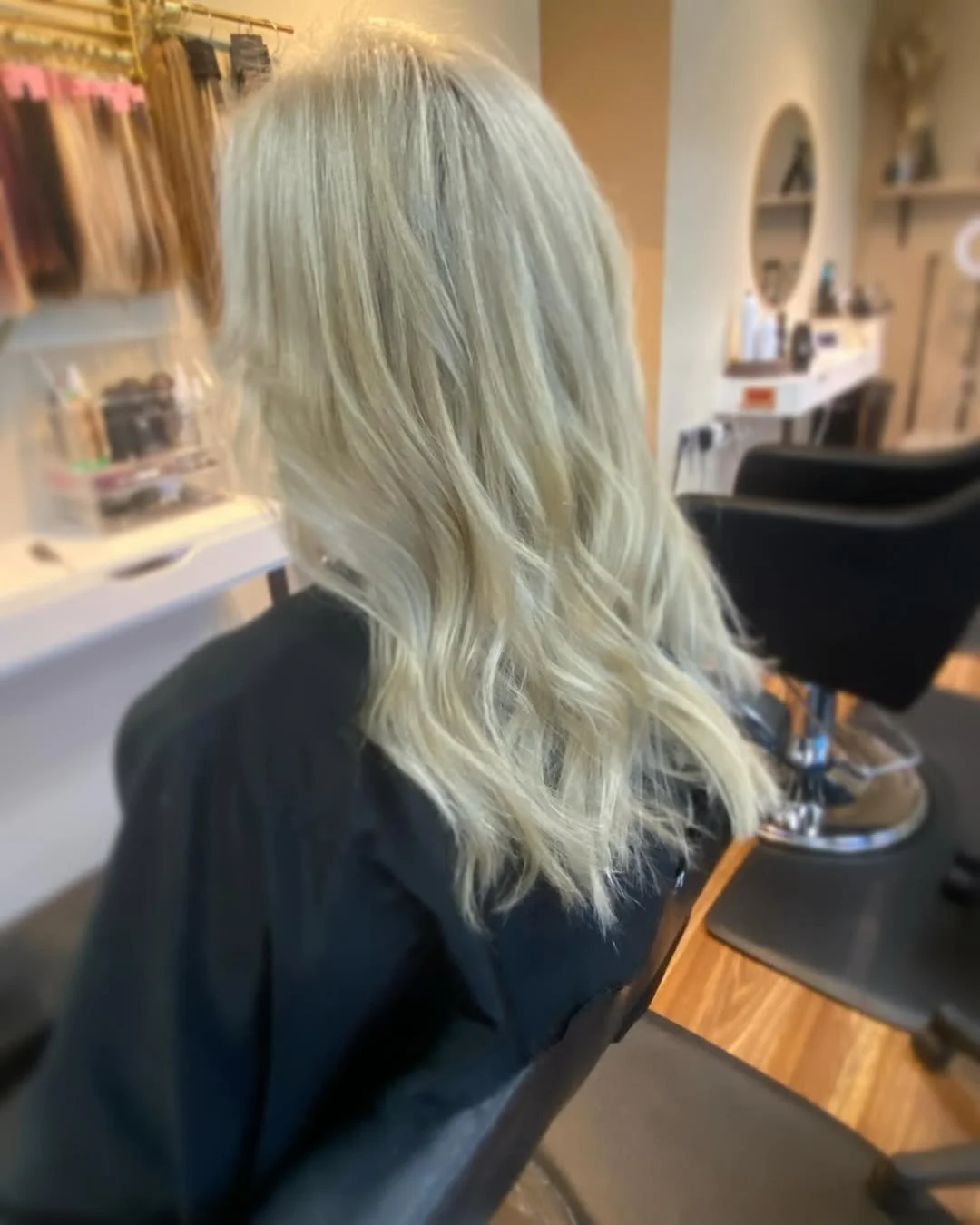 After, 5-hour blonde transformation!