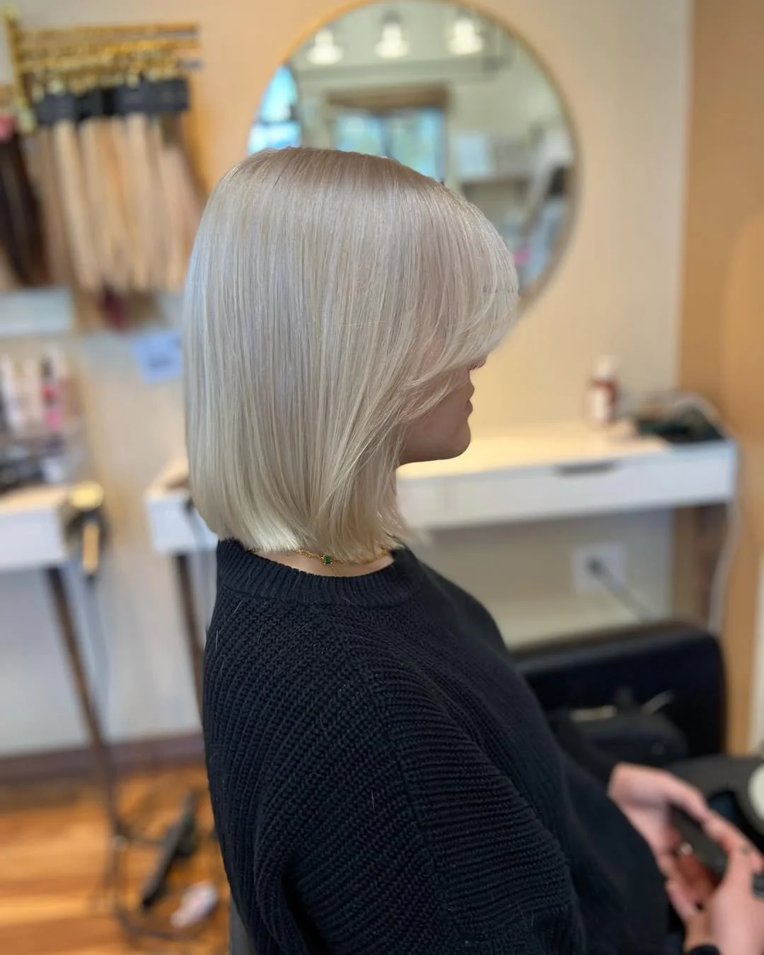 Global blonding/Platinum card hair service at Lux Lox Salon in Temecula, Ca.