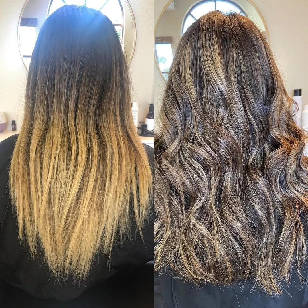 Corrective color hair service at Lux Lox Salon in Temecula, Ca.