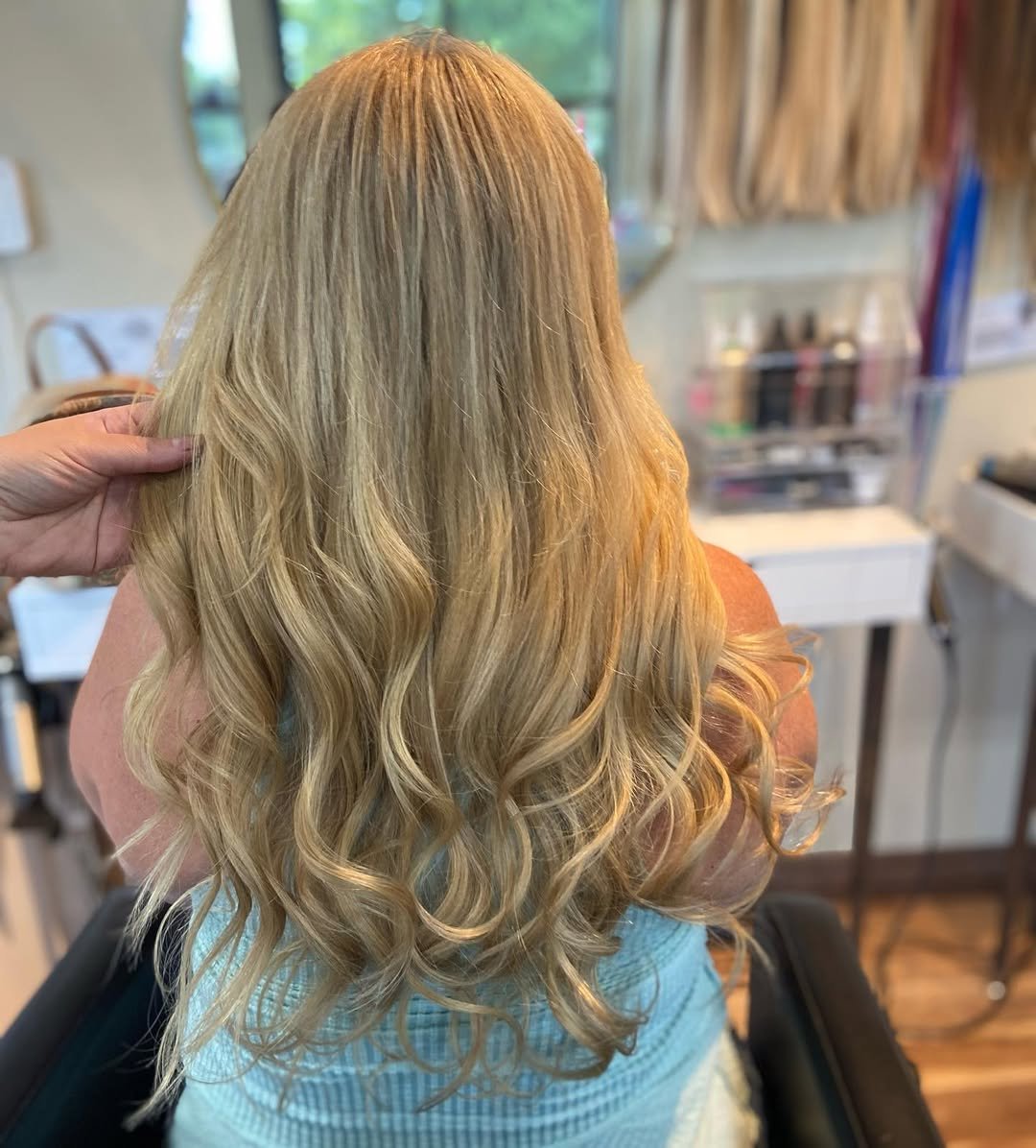 After, color change. Full highlights and base color to compliment her skin tones.