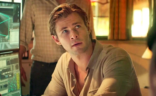 Protagonist Chris Hemsworth looking deep in thought