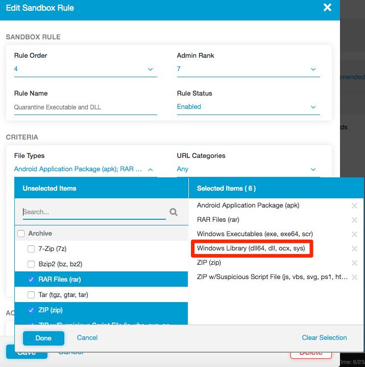 Sandbox DLL files