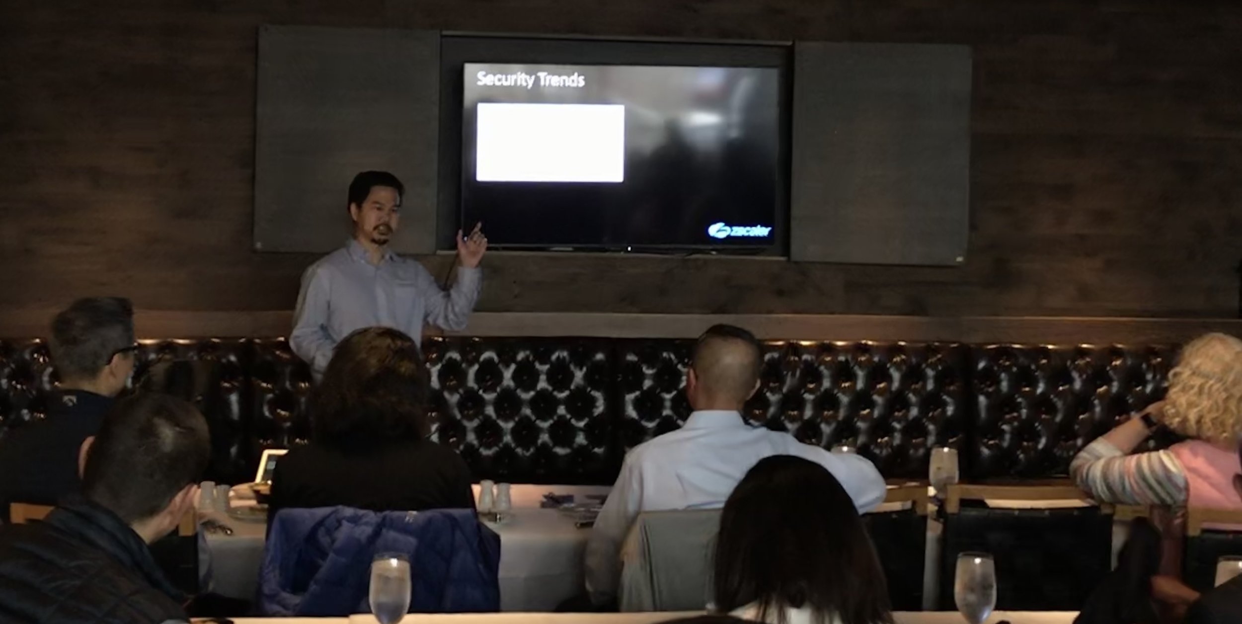 Presenting alongside FBI Supervisory Special Agent Chan on cyber security