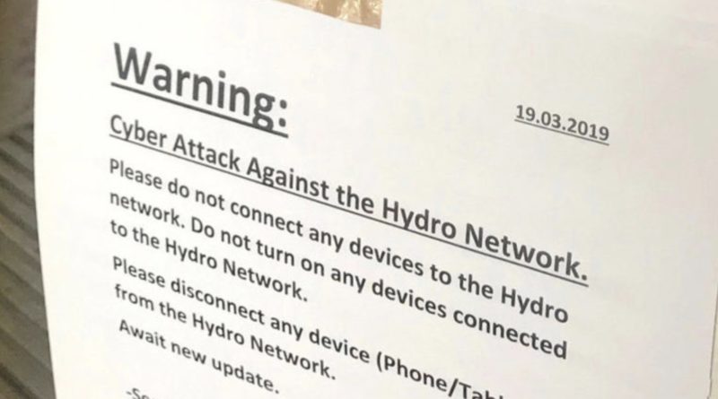 Norsk list days of productivity due to a ransomware outbreak