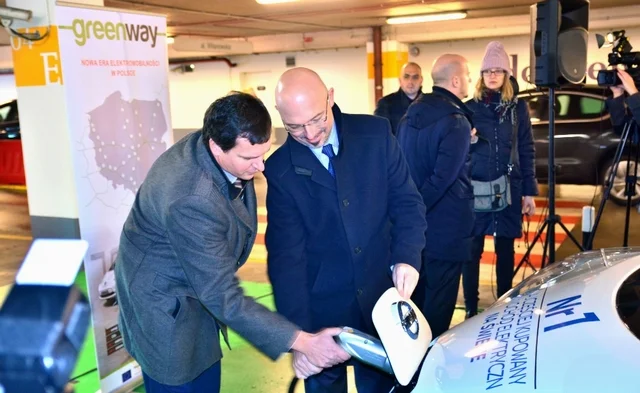   Opening first fast charging station in Poland.  