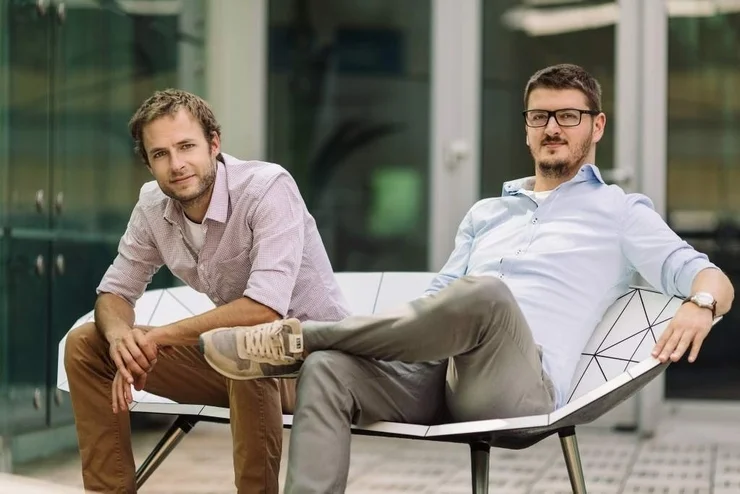   Michal with his co-founder Pavol.   