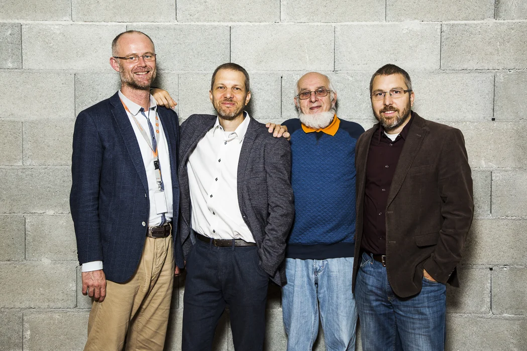   GA Drilling founding team - Tomas Kristofic (CTO), Igor Kocis (CEO), Ivan Kocis (Chief Scientist), and Dusan Kocis (Managing Partner).  