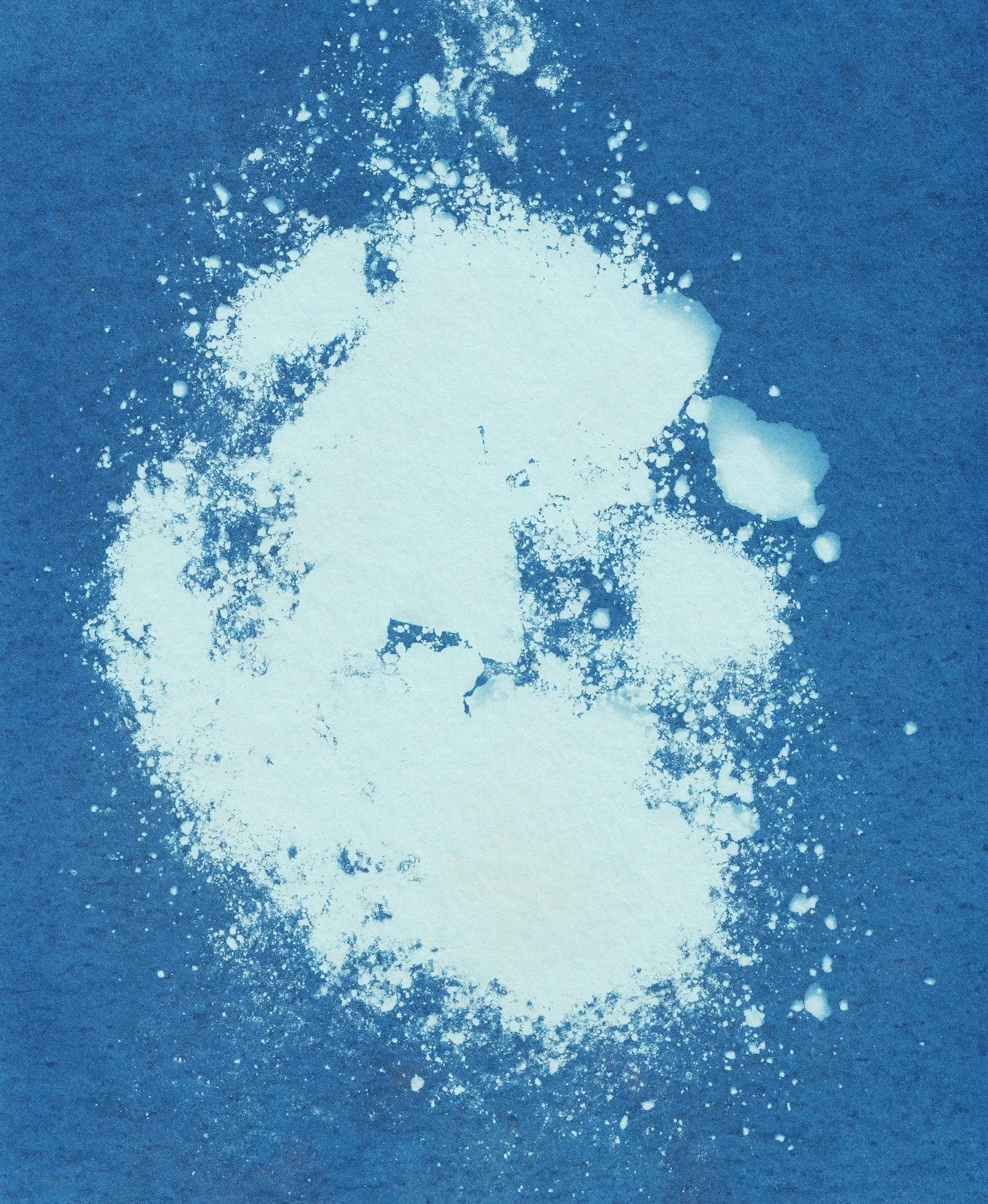 While up at the AOS at ALMA, I was able to create a small series of cyanotypes at 16,700 feet with the dust, dirt, sand and rocks of the arid Chajnantor Plateau. This was an especially fun process with a UV index of 11+ each day, which made up for th