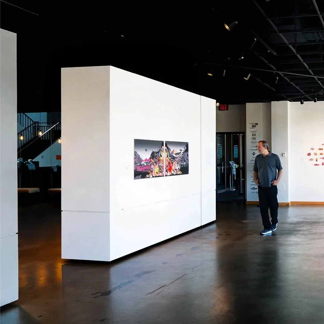 Thank you to all who came out to The Red Planet @artlinkfw. Art IS the experience. (John Dewey). 
.
.
.
.
.
.
#contemporarydrawing #analogcollage #contemporarycollage #artexhibition #artonpaper #paperart #artlinkfw #fortwayne #thankyou