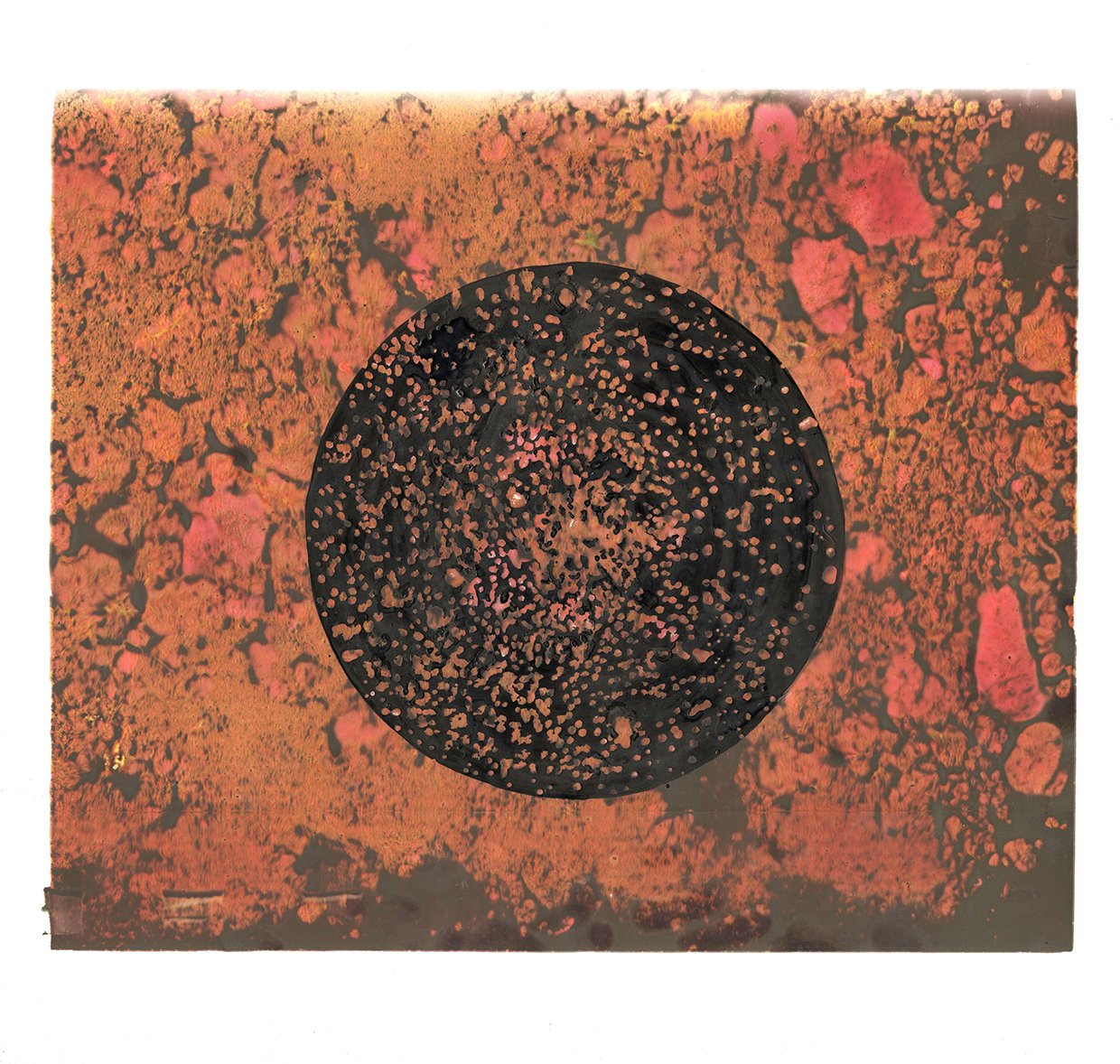 StarDisc: NGC2158 (II) | Ink and archival print on Duralar | 2024 | 17 x 17"
