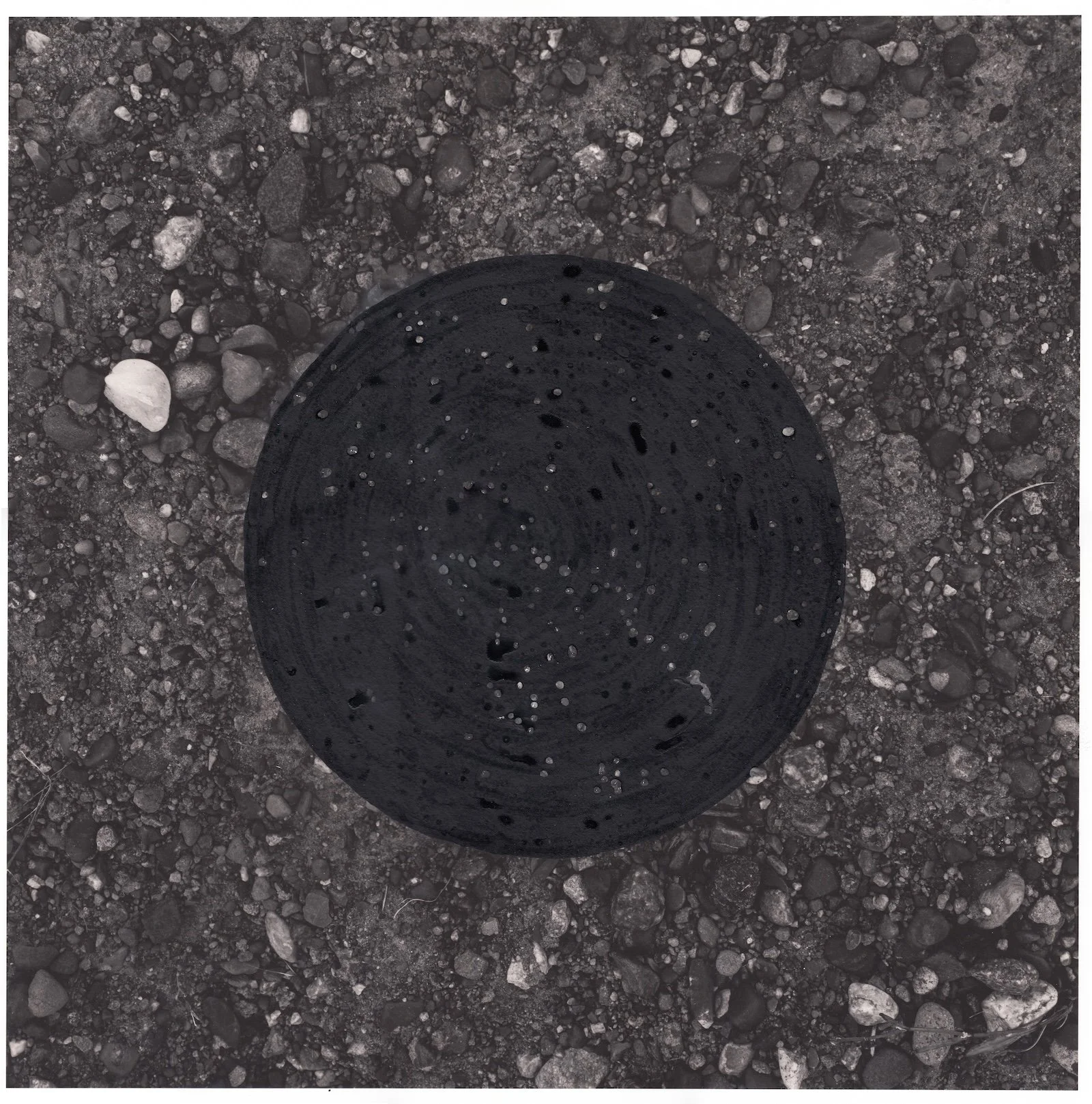 Ground Study 1 | Ink and archival print on Magnani | 2025 | 21 x 21" 