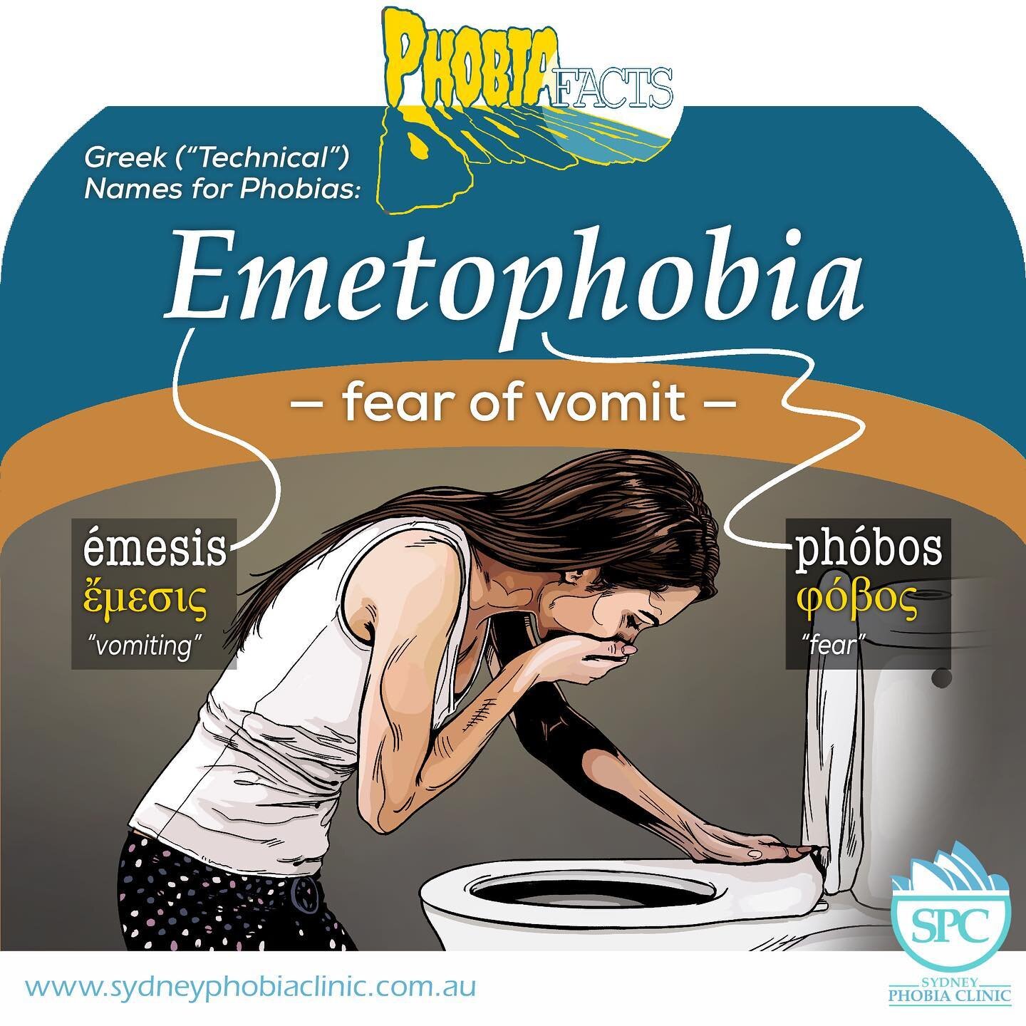 EMETOPHOBIA &mdash; fear of vomit or vomiting