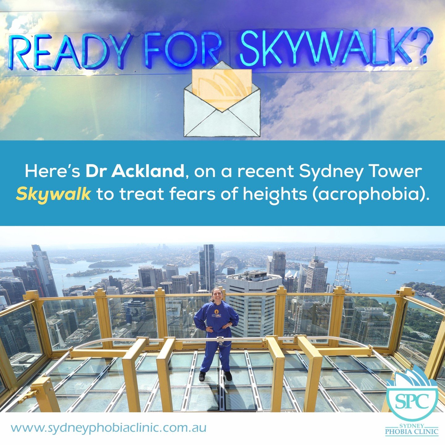 A recent Sydney Tower &rdquo;skywalk&rdquo;, to treat fears of heights. #sydneyphobiaclinic #phobias #phobia #fearofheights #acrophobia #skywalk #exposuretherapy #exposure #mentalhealth #psychologists #clinicalpsychologists #psychology #anxietydisord