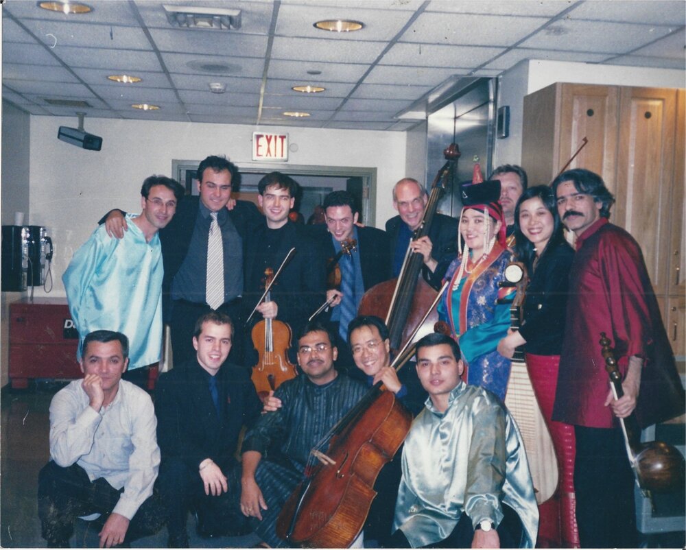 Performing with the Silkroad Ensemble in the early 2000s