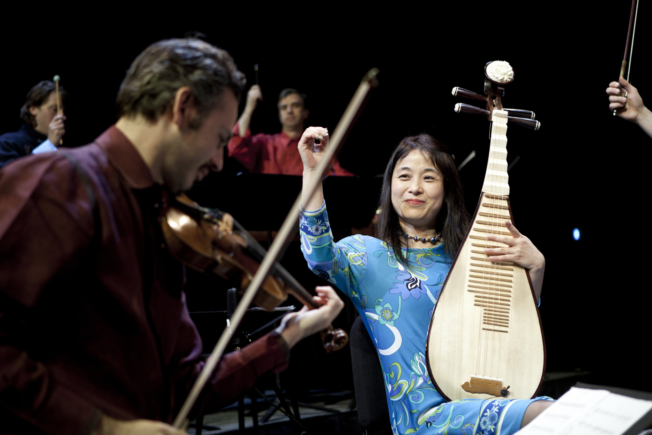 Wu Man performs with the Silk Road Ensemble at the Mondavi Center in Davis, CA © Max Whittaker.jpg
