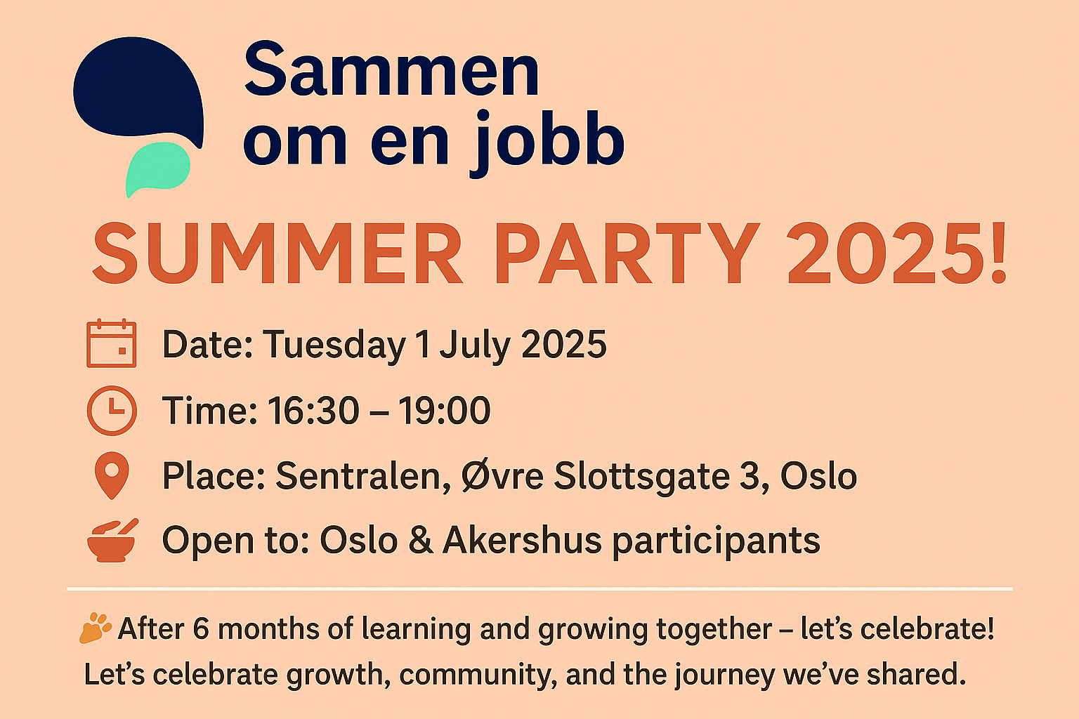 🇳🇴 Sammen om en Jobb Summer Party 2025