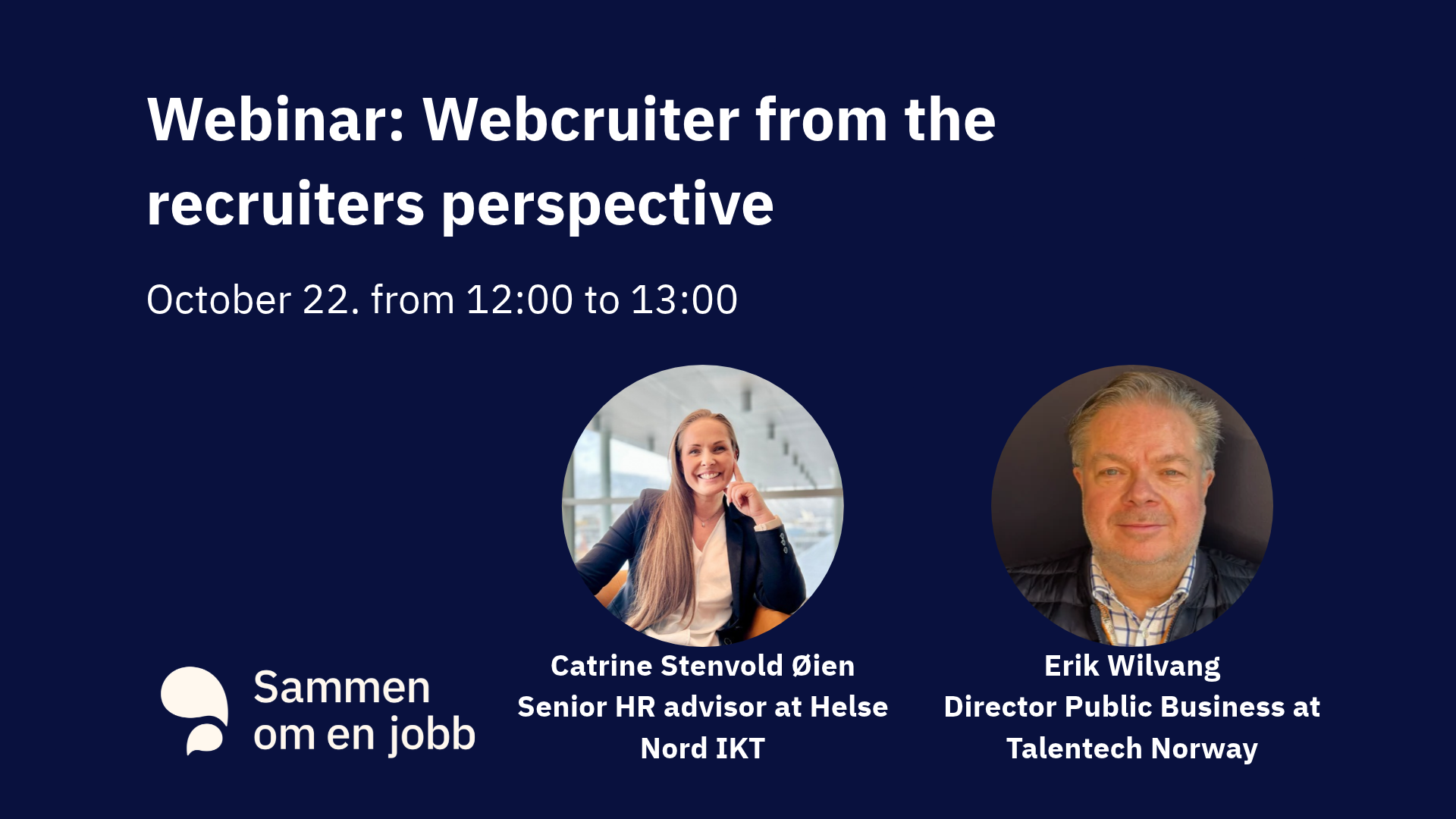Webinar: Webcruiter from the recruiters perspective