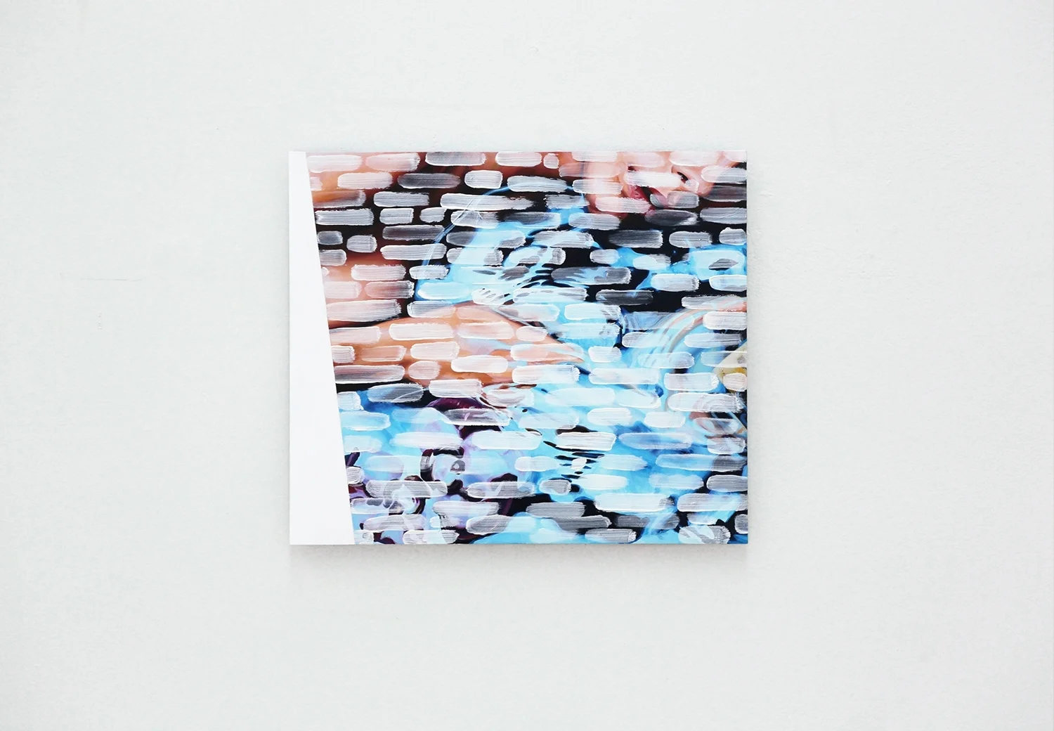 Watermark, oil paint on aluminum composite, 30 x 40 cm. 2017