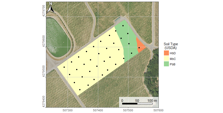 Figure 1. The research site in Sonoma County